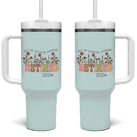 Retirement Gifts Tumbler With Handle Retired Not My Problem Anymore Cup - Wonder Print Shop