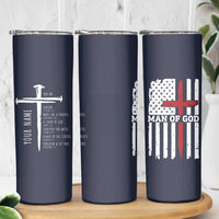 Personalized Christian Gifts For Men Skinny Tumbler Custom Name Man Of God Bible Verse Religious Gift