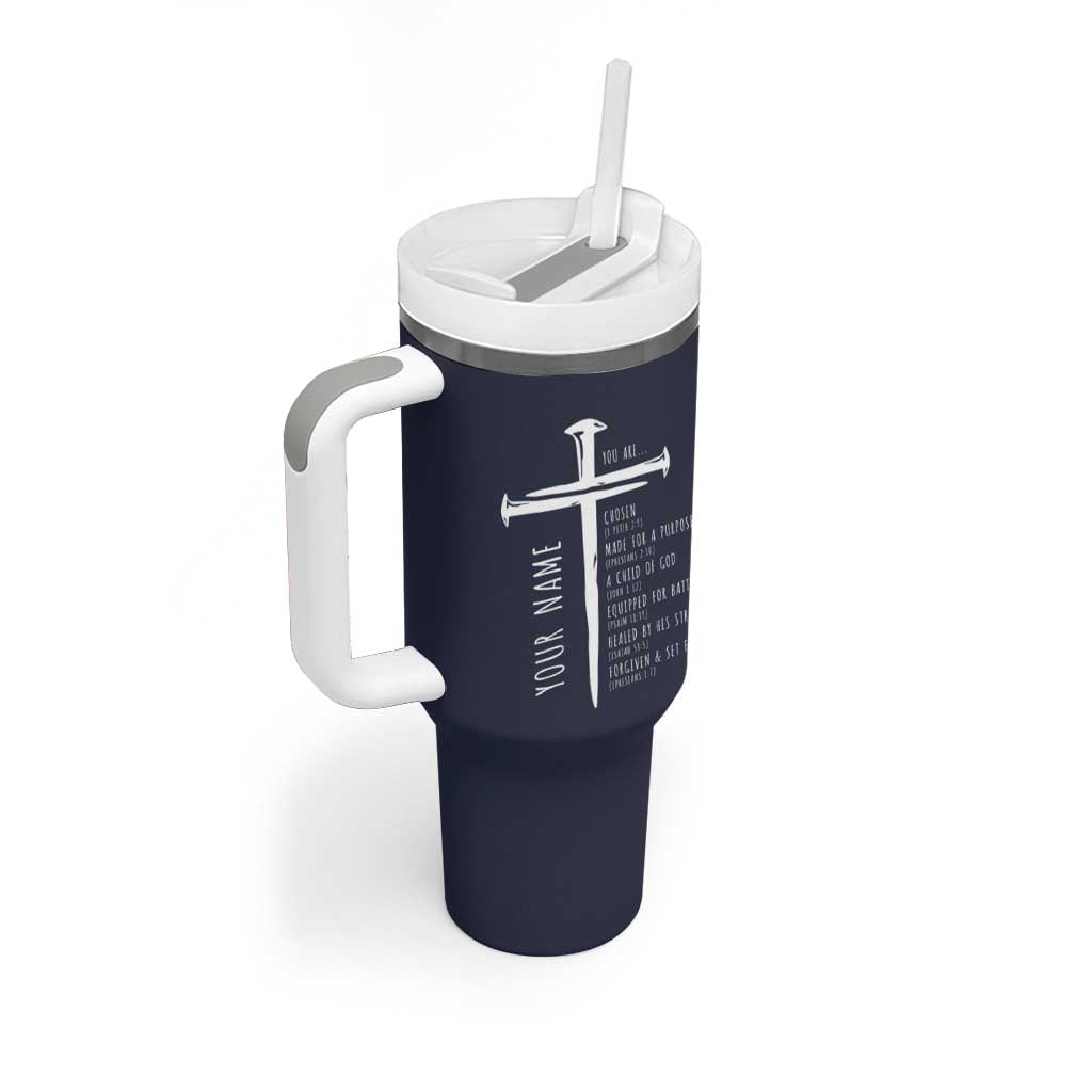 Personalized Christian Gifts For Men Tumbler With Handle Custom Name Man Of God Bible Verse Religious Gift