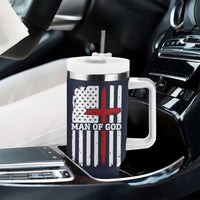 Personalized Christian Gifts For Men Tumbler With Handle Custom Name Man Of God Bible Verse Religious Gift
