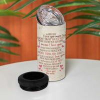 Personalized Couple Gift for Anniversary 4 in 1 Can Cooler Tumbler Custome Name Vintage Romantic Elderly Couple