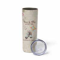 Personalized Couple Gift for Anniversary Skinny Tumbler Custome Name Vintage Romantic Elderly Couple
