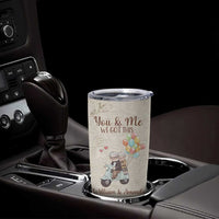 Personalized Couple Gift for Anniversary Tumbler Cup Custome Name Vintage Romantic Elderly Couple