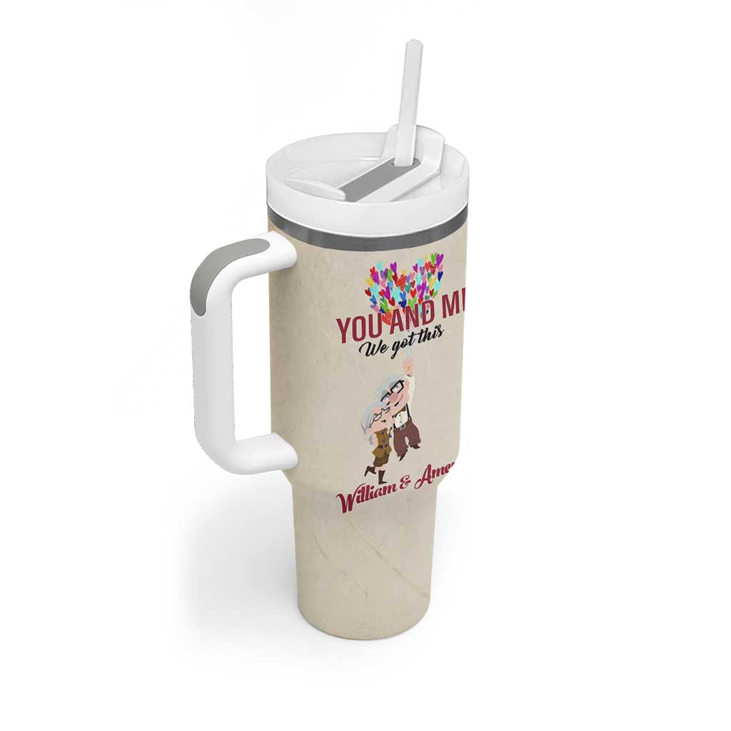 Personalized Anniversary Gift for Wife Tumbler With Handle Custome Name To My Wife Love Quote From Husband