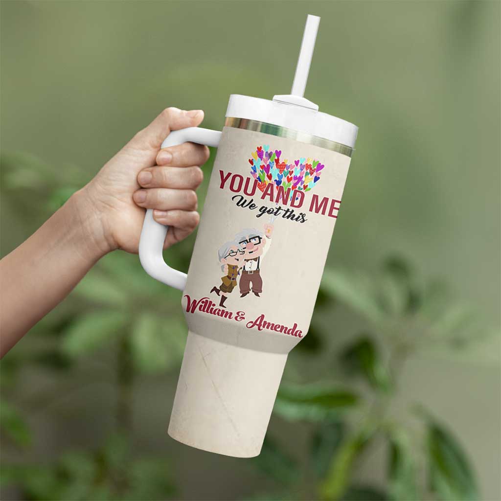 Personalized Anniversary Gift for Wife Tumbler With Handle Custome Name To My Wife Love Quote From Husband