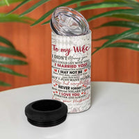 Personalized Anniversary Gift for Wife 4 in 1 Can Cooler Tumbler Custome Name Forever Married Love From Husband