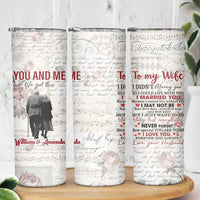 Personalized Anniversary Gift for Wife Skinny Tumbler Custome Name Forever Married Love From Husband