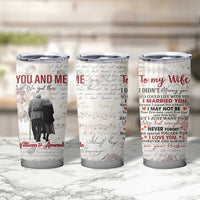 Personalized Anniversary Gift for Wife Tumbler Cup Custome Name Forever Married Love From Husband