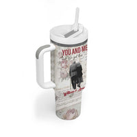 Personalized Anniversary Gift for Wife Tumbler With Handle Custome Name Forever Married Love From Husband