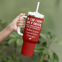 Romantic Gift for Her Tumbler With Handle Love Reminder Appreciation Message I Love You