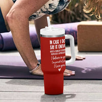 Romantic Gift for Her Tumbler With Handle Love Reminder Appreciation Message I Love You
