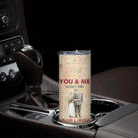Personalized Anniversary Gift Skinny Tumbler Custome Name You And Me Forever Love
