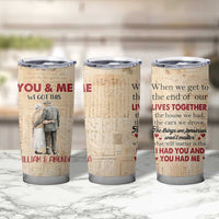 Personalized Anniversary Gift Tumbler Cup Custome Name You And Me Forever Love