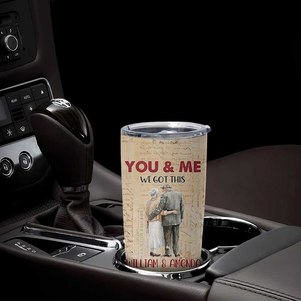 Personalized Anniversary Gift Tumbler Cup Custome Name You And Me Forever Love
