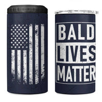 Funny Dad Gifts 4 in 1 Can Cooler Tumbler Bald Lives Matter Gag Gift Rude Mug