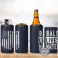 Funny Dad Gifts 4 in 1 Can Cooler Tumbler Bald Lives Matter Gag Gift Rude Mug