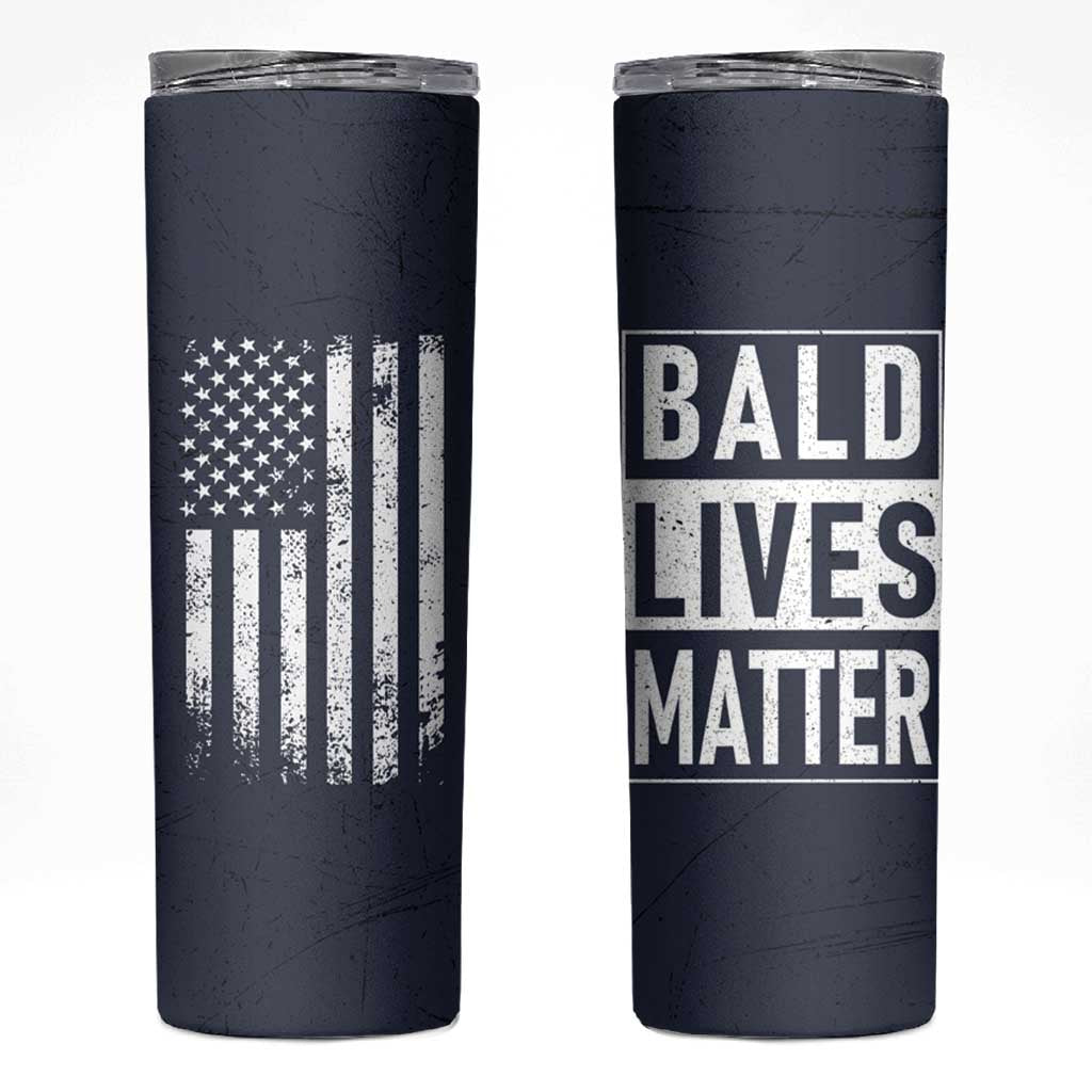 Funny Dad Gifts Skinny Tumbler Bald Lives Matter Gag Gift Rude Mug