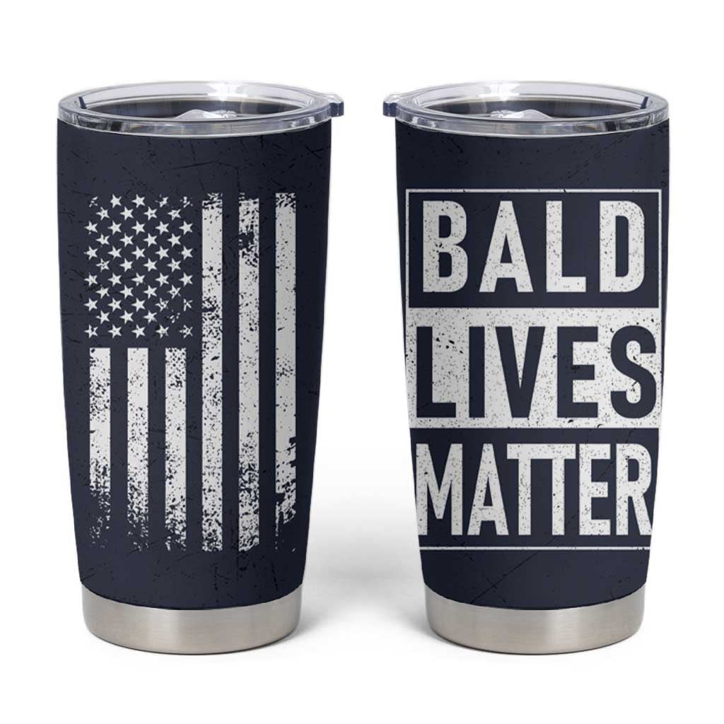 Funny Dad Gifts Tumbler Cup Bald Lives Matter Gag Gift Rude Mug
