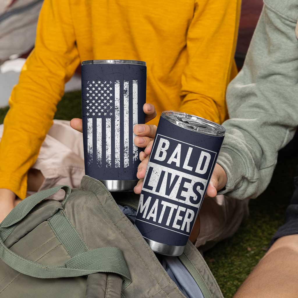 Funny Dad Gifts Tumbler Cup Bald Lives Matter Gag Gift Rude Mug