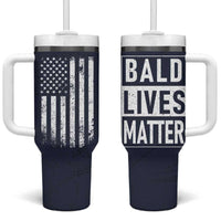 Funny Dad Gifts Tumbler With Handle Bald Lives Matter Gag Gift Rude Mug