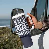 Funny Dad Gifts Tumbler With Handle Bald Lives Matter Gag Gift Rude Mug
