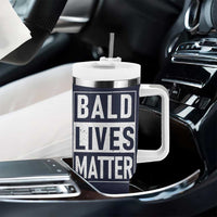 Funny Dad Gifts Tumbler With Handle Bald Lives Matter Gag Gift Rude Mug