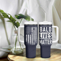 Funny Dad Gifts Tumbler With Handle Bald Lives Matter Gag Gift Rude Mug