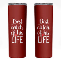 Wedding Anniversary Skinny Tumbler For Her Matching Couple Gift
