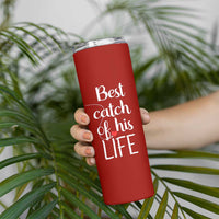 Wedding Anniversary Skinny Tumbler For Her Matching Couple Gift