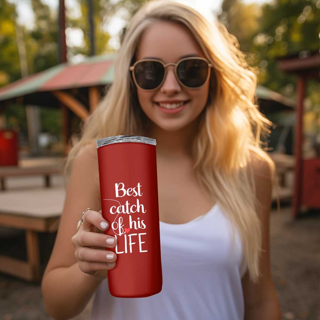 Wedding Anniversary Skinny Tumbler For Her Matching Couple Gift