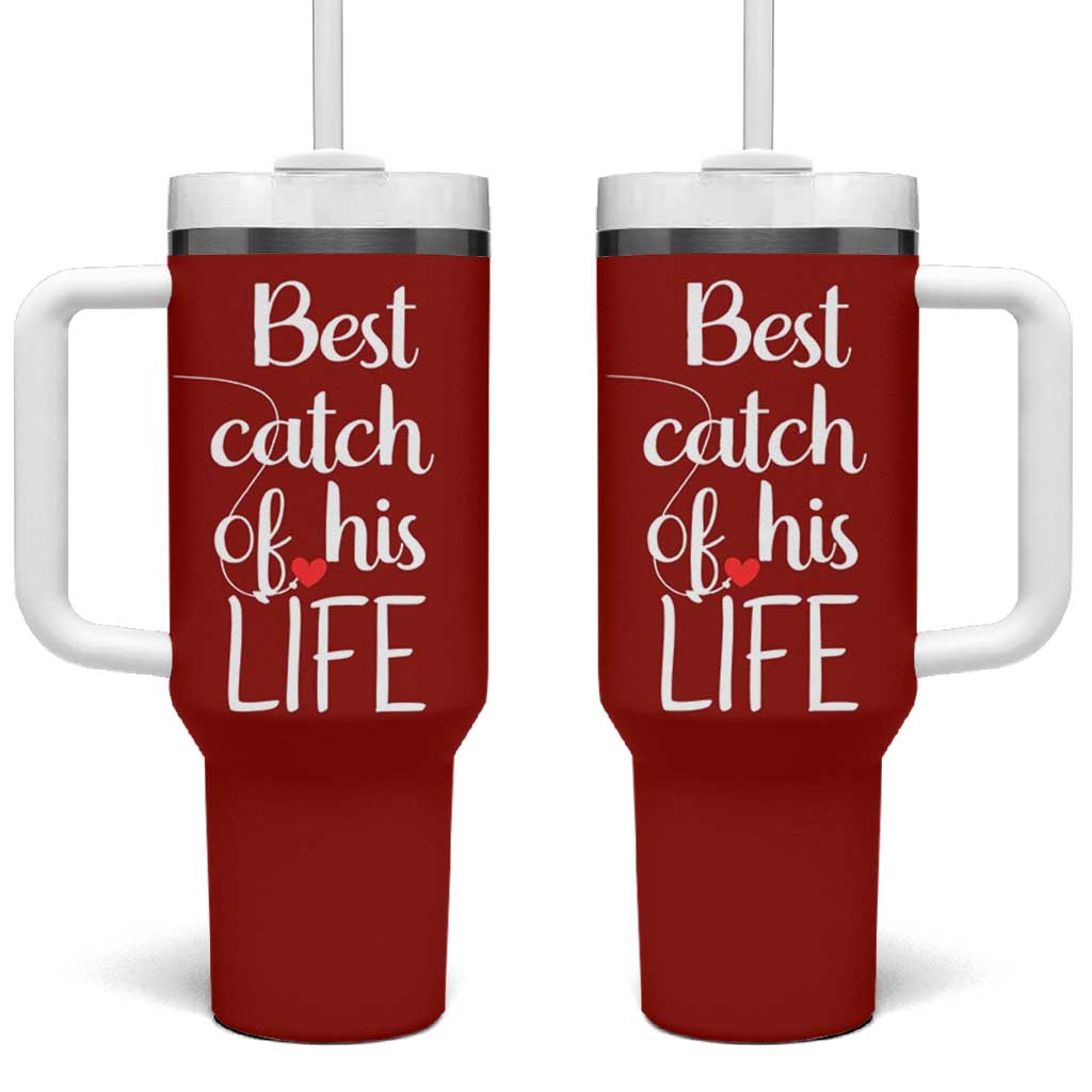 Wedding Anniversary Tumbler With Handle For Her Matching Couple Gift