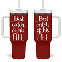 Wedding Anniversary Tumbler With Handle For Her Matching Couple Gift