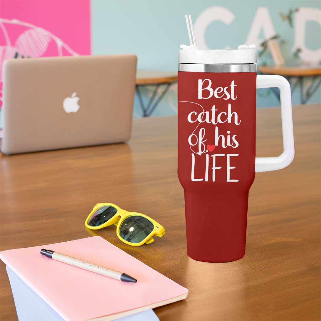Wedding Anniversary Tumbler With Handle For Her Matching Couple Gift