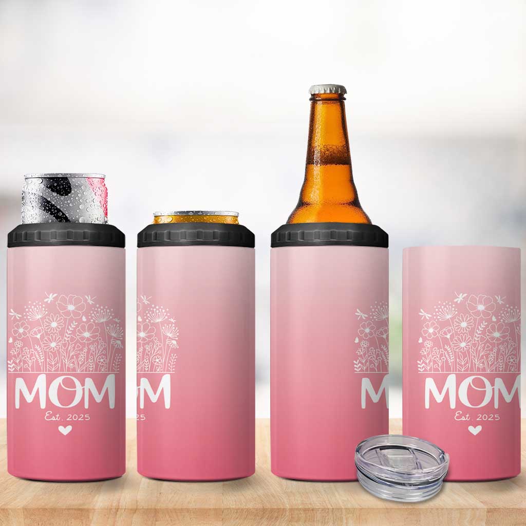 Mothers Day Gifts For New Mom 2025 4 in 1 Can Cooler Tumbler First Time Mom Pregnant Mommy Expecting Mother Pink