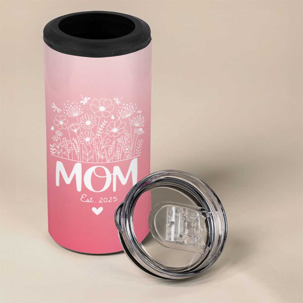 Mothers Day Gifts For New Mom 2025 4 in 1 Can Cooler Tumbler First Time Mom Pregnant Mommy Expecting Mother Pink