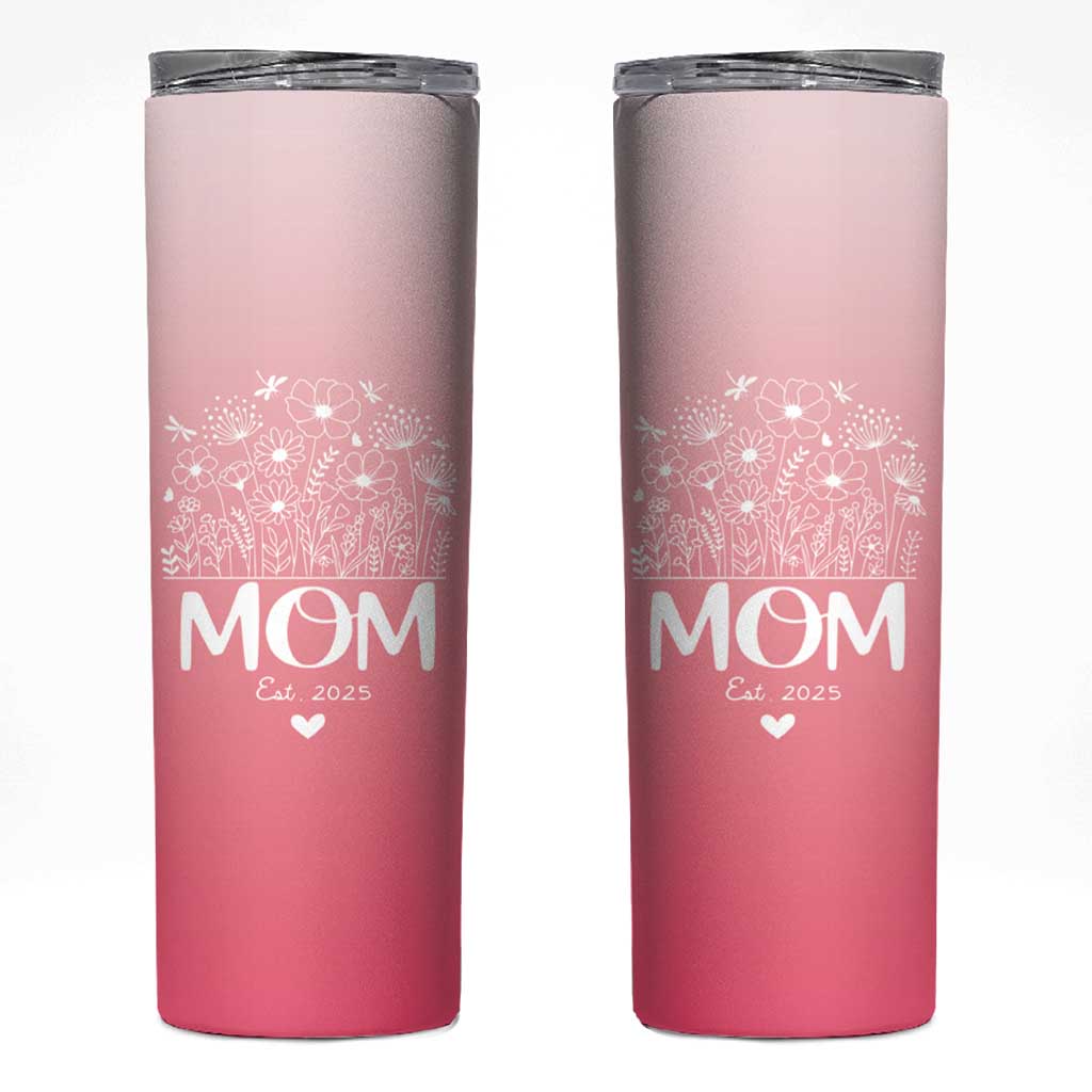 Mothers Day Gifts For New Mom 2025 Skinny Tumbler First Time Mom Pregnant Mommy Expecting Mother Pink