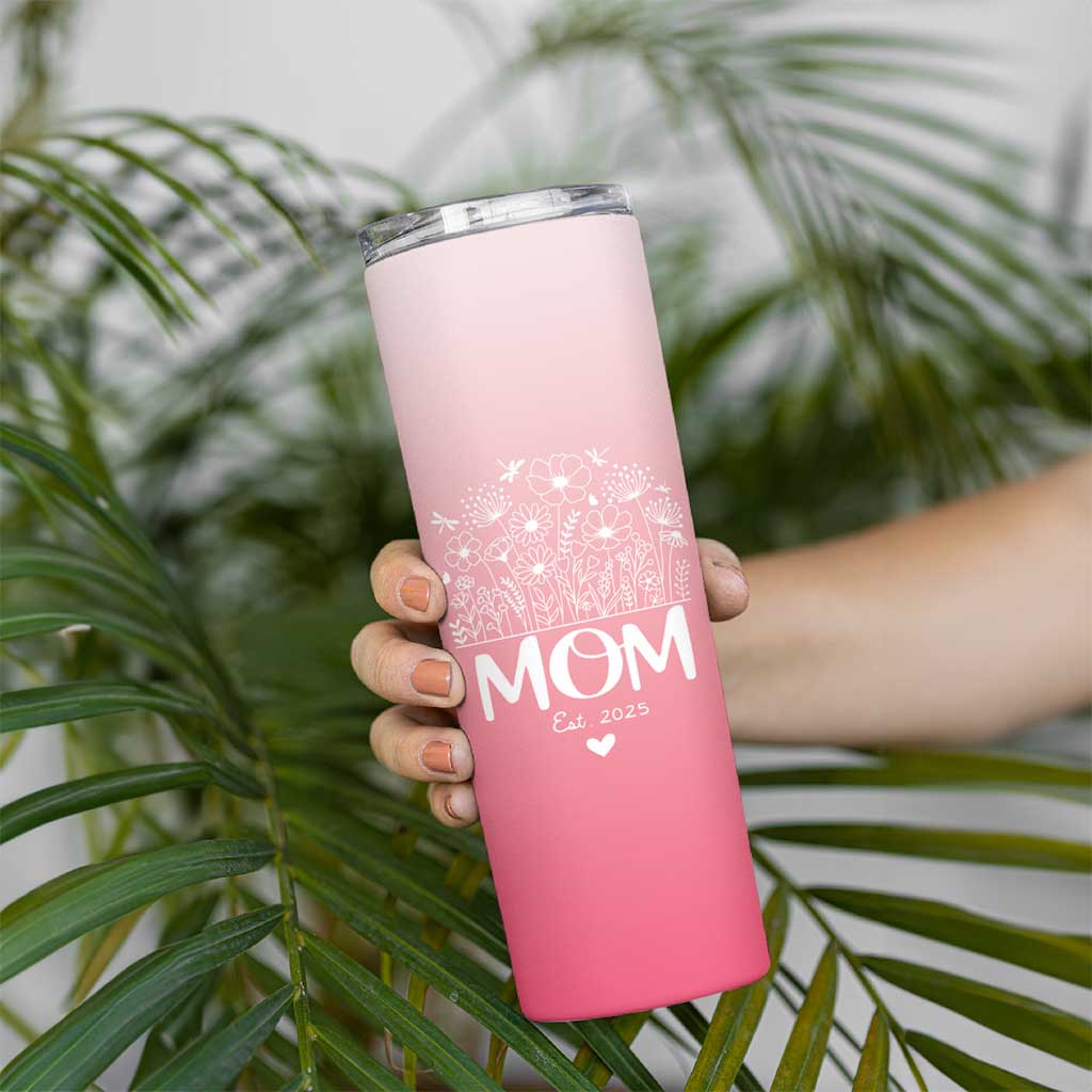 Mothers Day Gifts For New Mom 2025 Skinny Tumbler First Time Mom Pregnant Mommy Expecting Mother Pink