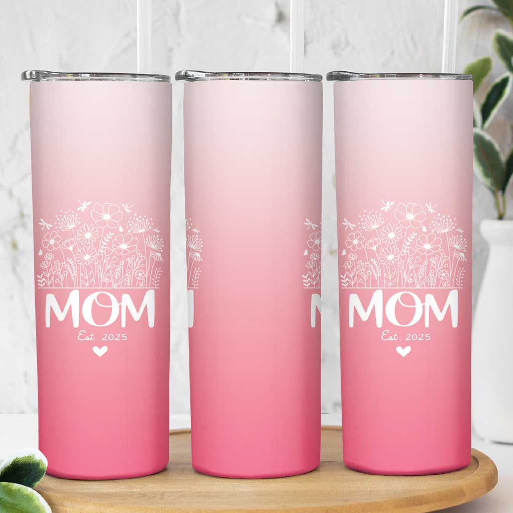 Mothers Day Gifts For New Mom 2025 Skinny Tumbler First Time Mom Pregnant Mommy Expecting Mother Pink