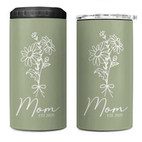 Mothers Day Gifts For New Mom 2025 4 in 1 Can Cooler Tumbler Flower First Time Mom Gift