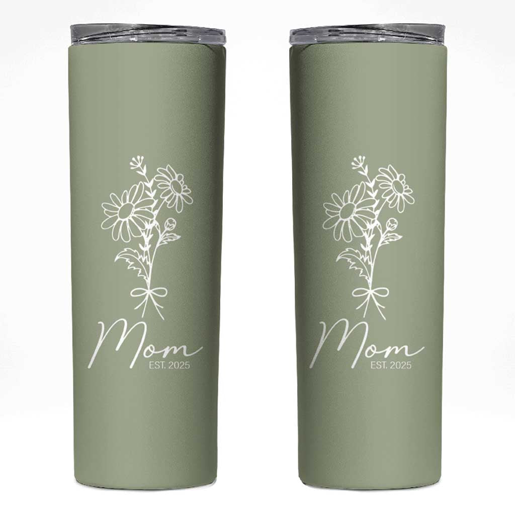 Mothers Day Gifts For New Mom 2025 Skinny Tumbler Flower First Time Mom Gift