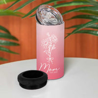 Mothers Day Gifts For New Mom 2025 4 in 1 Can Cooler Tumbler Flower First Time Mom Gift Pink