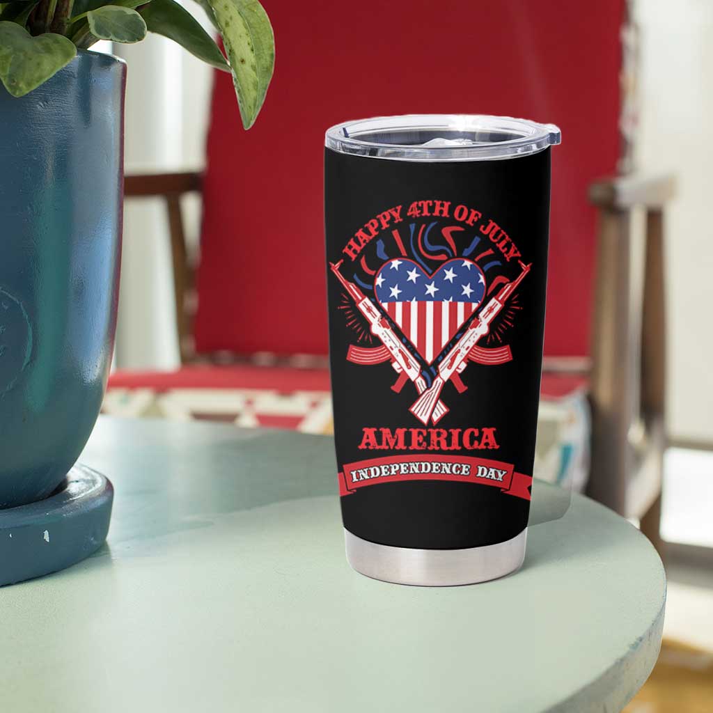 Happy 4th Of July Tumbler Cup America Independence Day Memorial Day Patriotic Party USA Flag