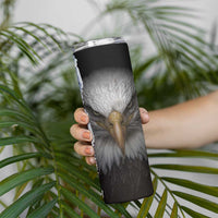 Proud Navy Veteran Skinny Tumbler American Flag Eagle Military Gifts
