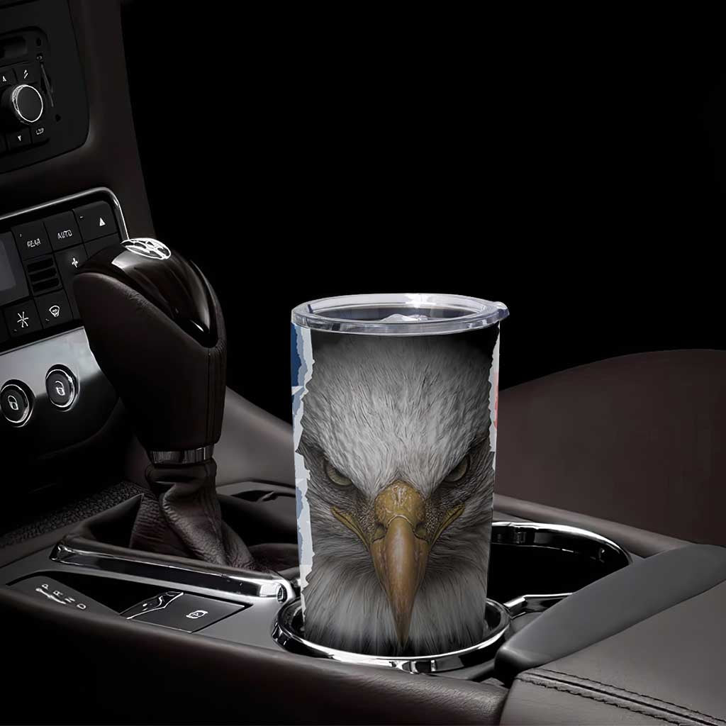 Proud Navy Veteran Tumbler Cup American Flag Eagle Military Gifts