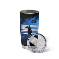 Proud Navy Veteran Tumbler Cup Vintage American Flag