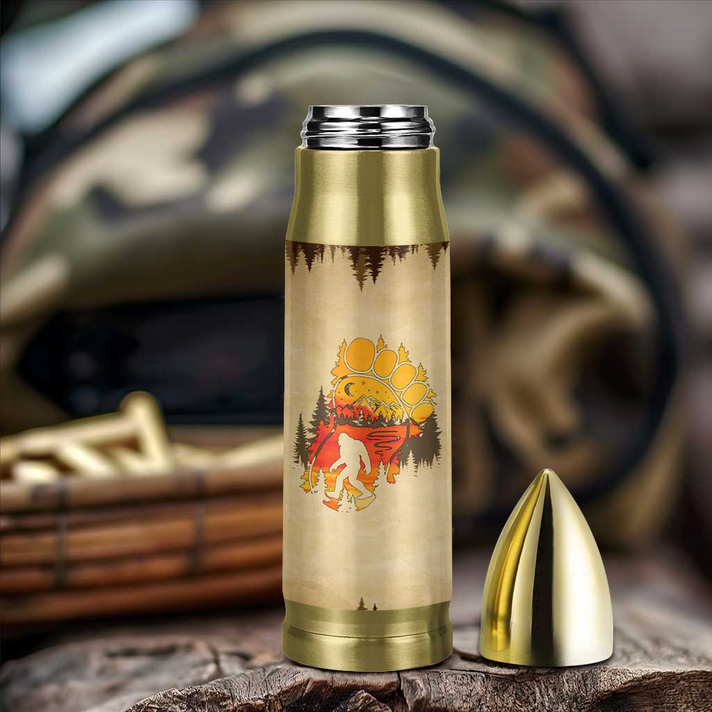 Bigfoot Bullet Tumbler Sasquatch Lover Campfire Outdoor Camping Nature Gift