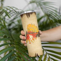 Bigfoot Skinny Tumbler Sasquatch Lover Campfire Outdoor Camping Nature Gift