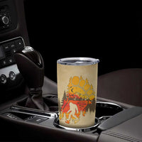 Bigfoot Tumbler Cup Sasquatch Lover Campfire Outdoor Camping Nature Gift