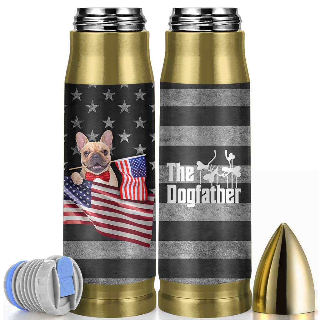 The Dogfather Bullet Tumbler English Bulldog Dog Father Dad Owner Funny Cute Pup Doggo