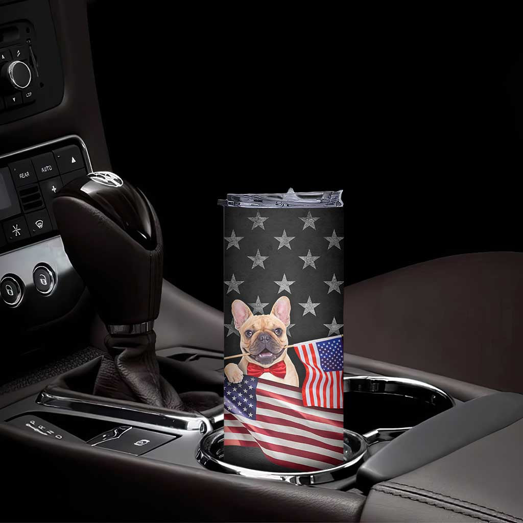 The Dogfather Skinny Tumbler English Bulldog Dog Father Dad Owner Funny Cute Pup Doggo